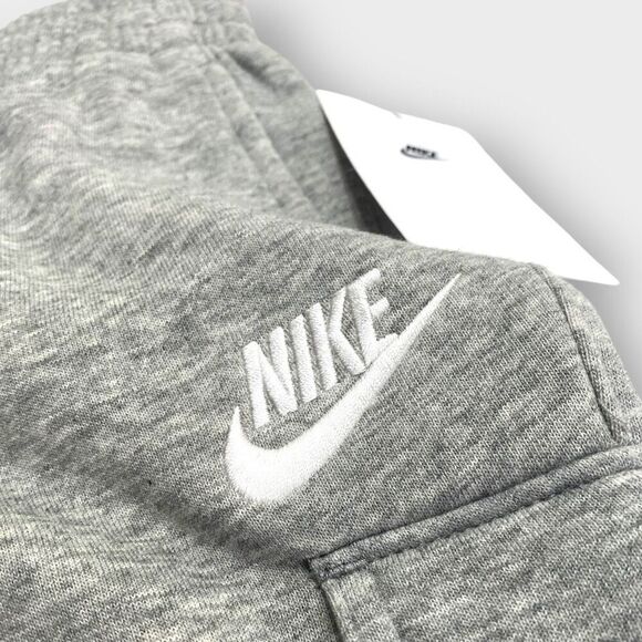 Nike Sportswear Club Fleece Cargo Pants Gray Heather Big Kids size 3-4 XS New - Picture 5 of 7